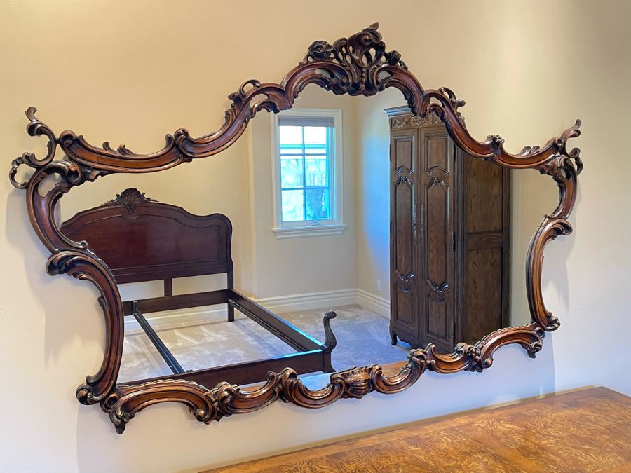Stunning Wooden Wall Mirror 5'7'W X 40H