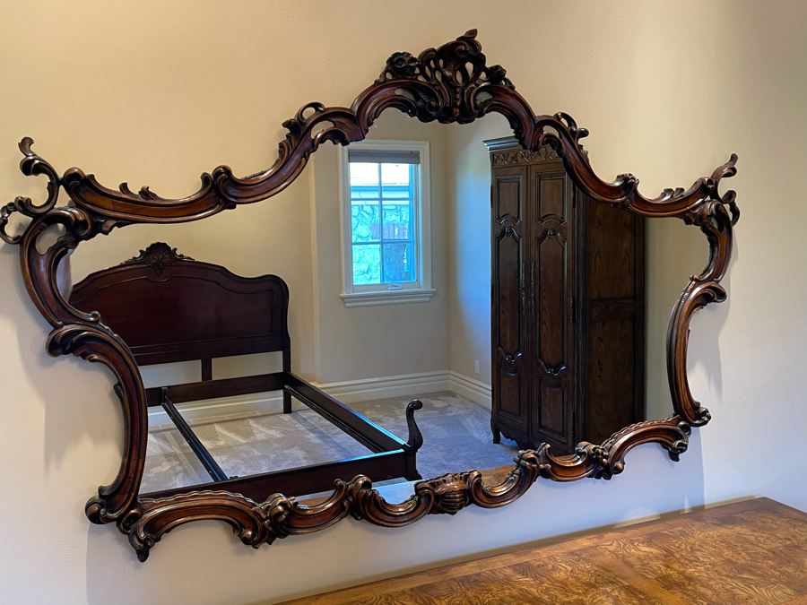Stunning Wooden Wall Mirror 5'7'W X 40H [Photo 4]