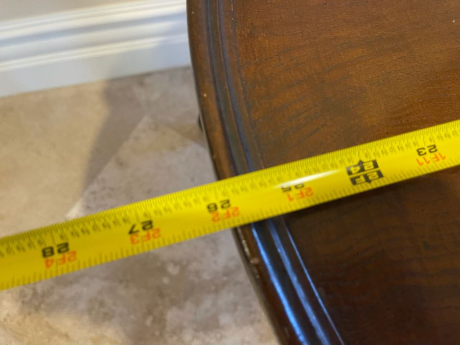 Hekman Wooden Drum Table With Drawer 26W X 22H [Photo 8]