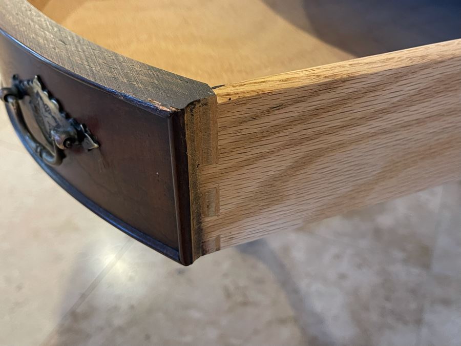 Hekman Wooden Drum Table With Drawer 26W X 22H [Photo 6]