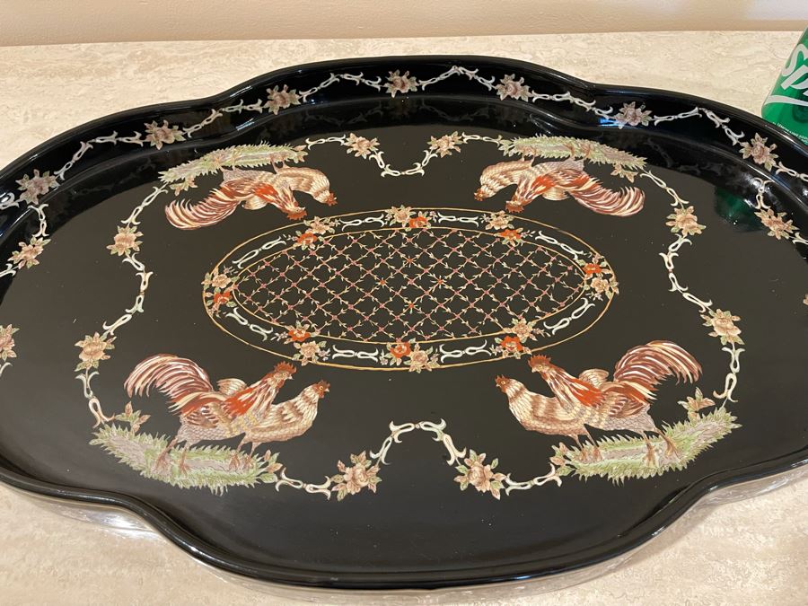 Castilian Rooster Tray 28W X 15D Retails $259 [Photo 4]