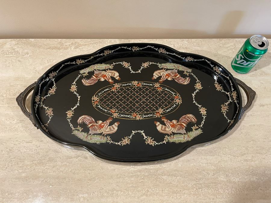 Castilian Rooster Tray 28W X 15D Retails $259 [Photo 2]
