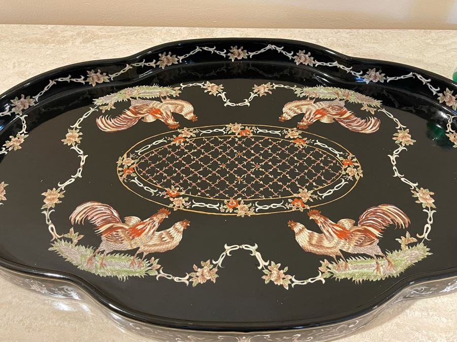 Castilian Rooster Tray 28W X 15D Retails $259 [Photo 5]