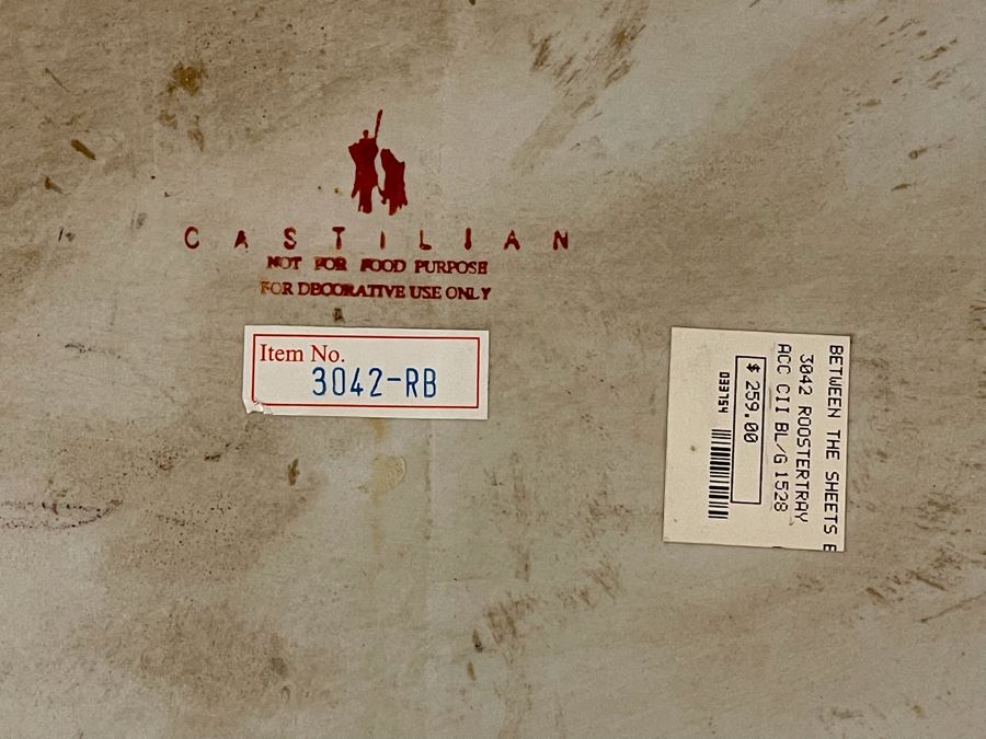 Castilian Rooster Tray 28W X 15D Retails $259 [Photo 7]
