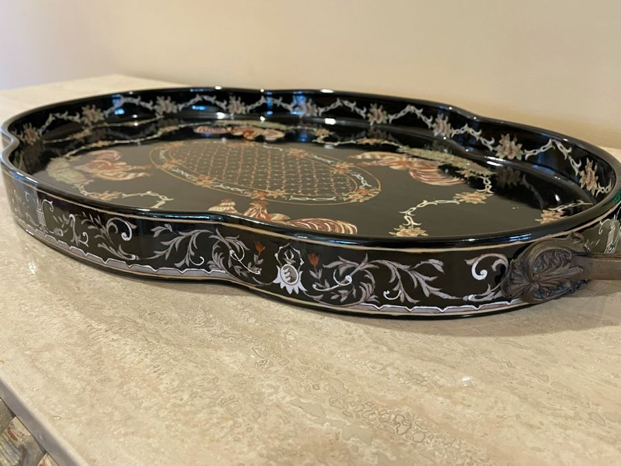 Castilian Rooster Tray 28W X 15D Retails $259 [Photo 6]