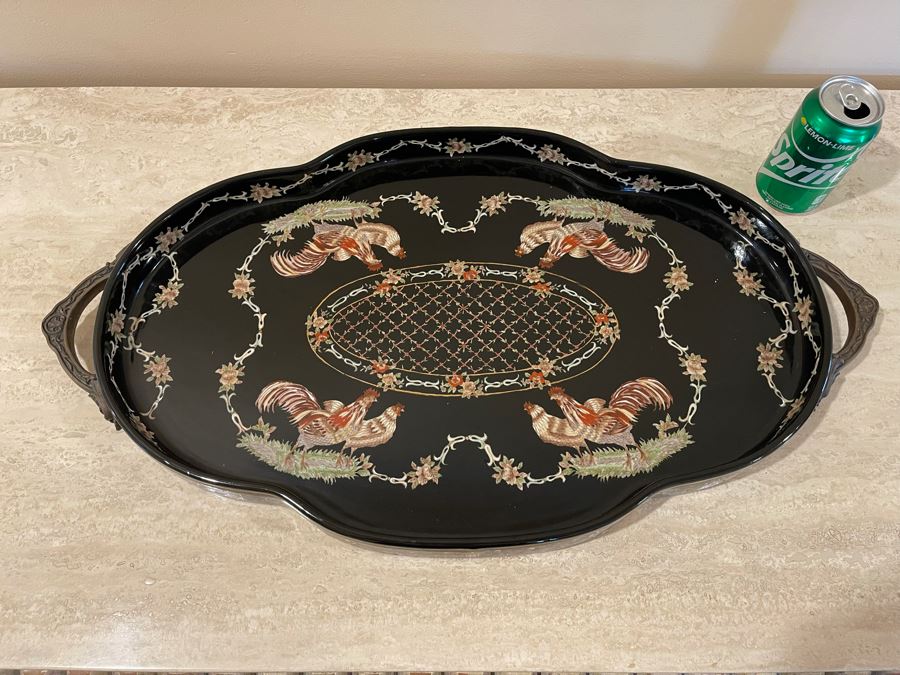 Castilian Rooster Tray 28W X 15D Retails $259 [Photo 3]