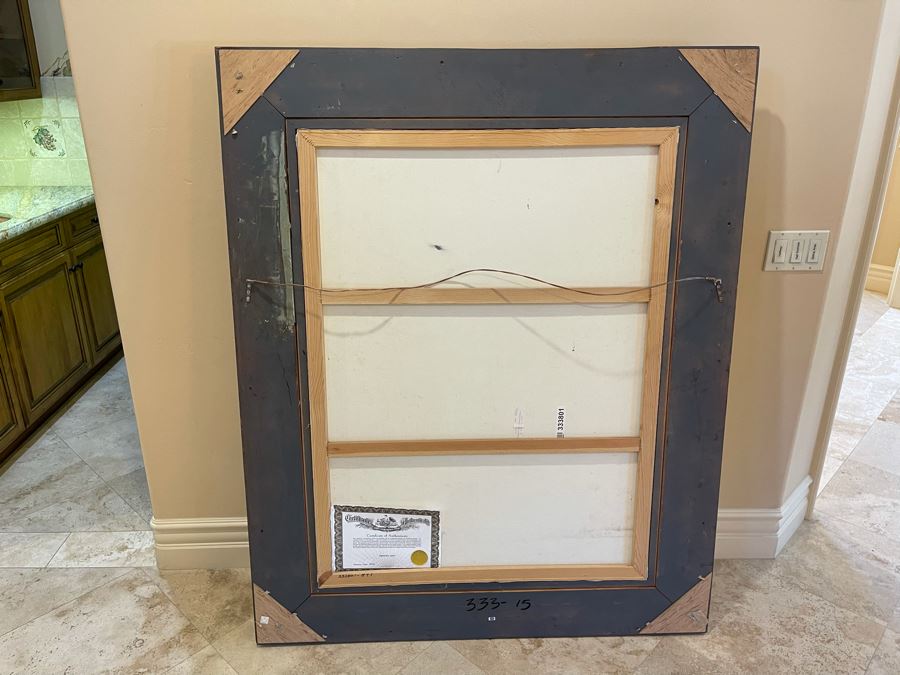 Beautifully Framed Original Oil Painting On Canvas 3' X 4' With Certificate Of Authenticity [Photo 21]