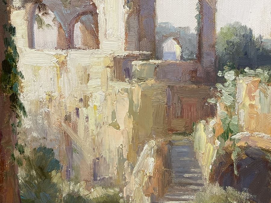 Beautifully Framed Original Oil Painting On Canvas 3' X 4' With Certificate Of Authenticity [Photo 12]