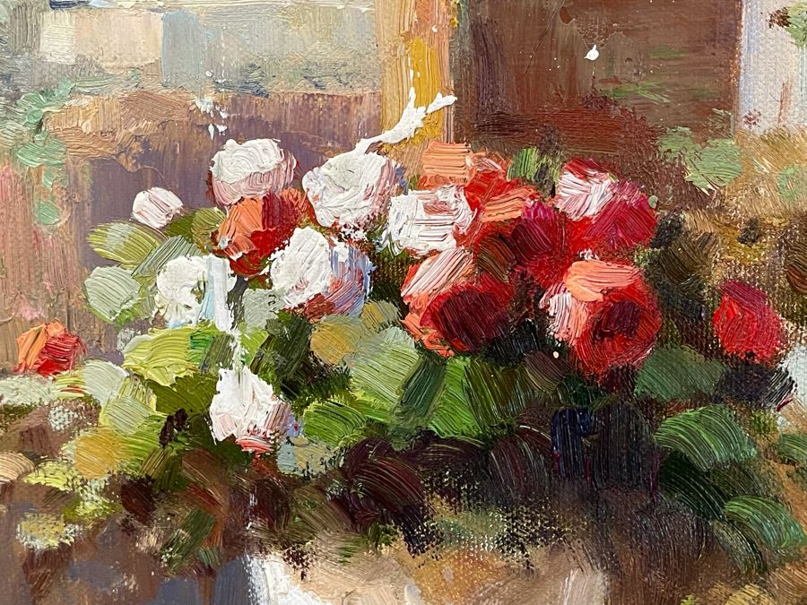 Beautifully Framed Original Oil Painting On Canvas 3' X 4' With Certificate Of Authenticity [Photo 11]