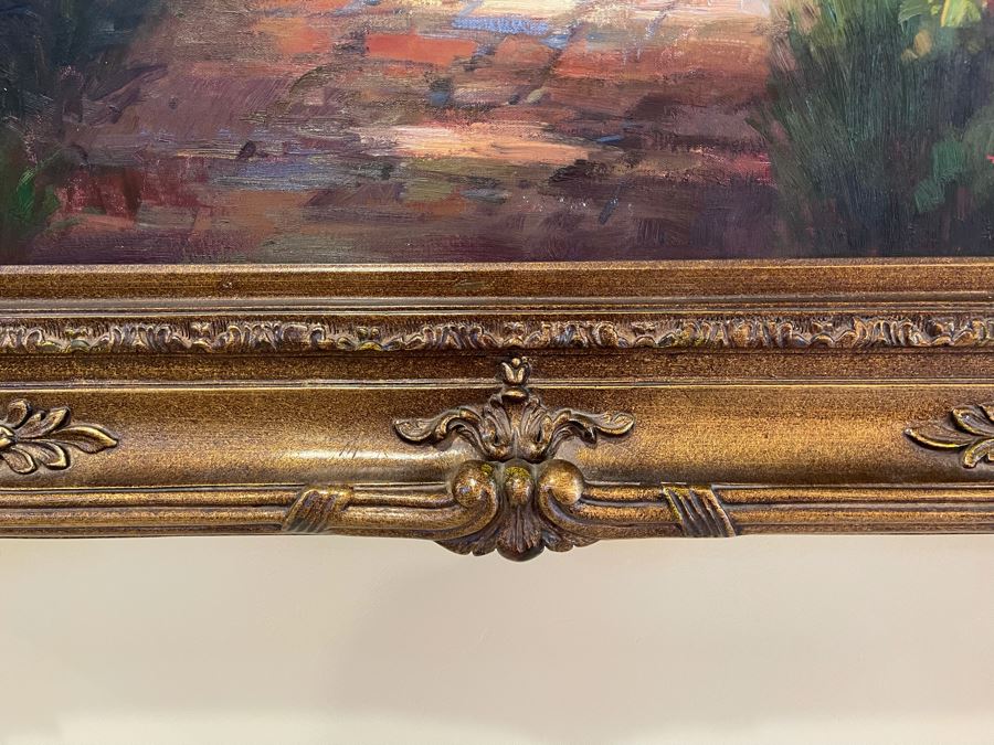 Beautifully Framed Original Oil Painting On Canvas 3' X 4' With Certificate Of Authenticity [Photo 14]