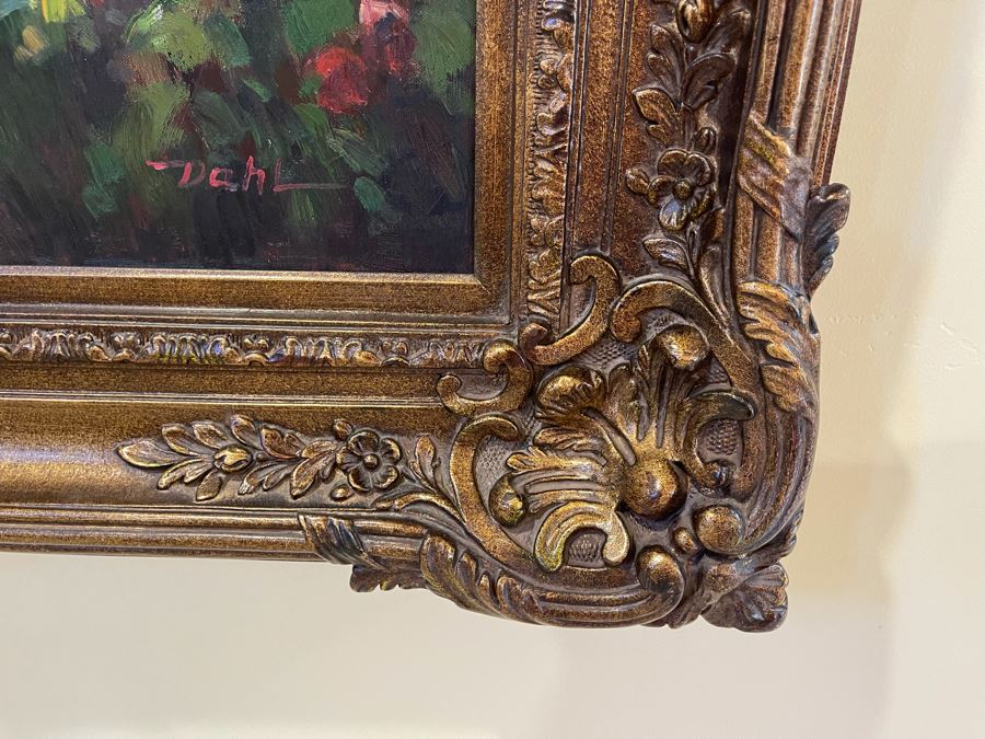 Beautifully Framed Original Oil Painting On Canvas 3' X 4' With Certificate Of Authenticity [Photo 13]