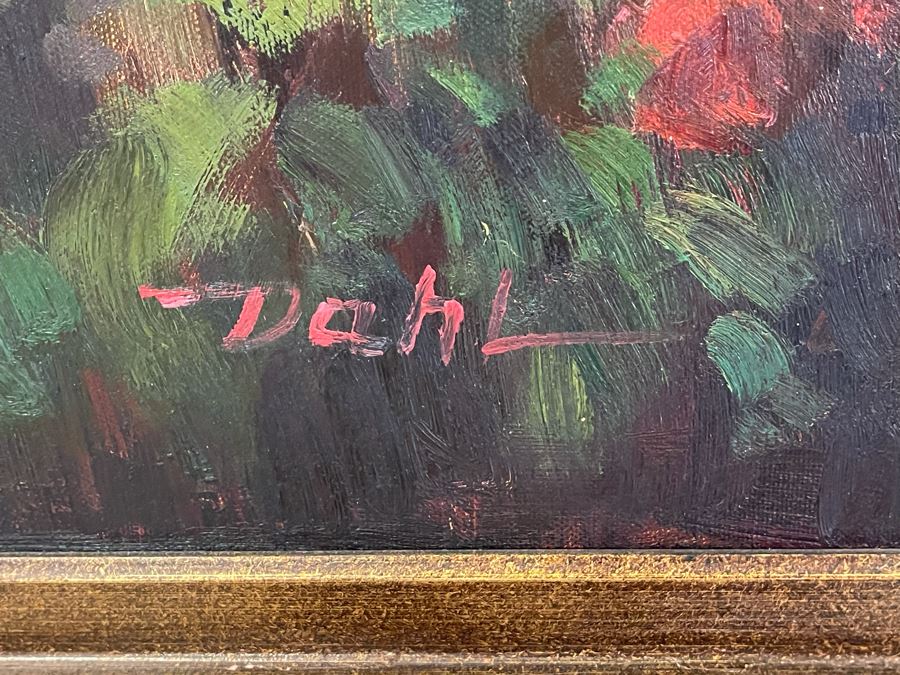 Beautifully Framed Original Oil Painting On Canvas 3' X 4' With Certificate Of Authenticity [Photo 9]