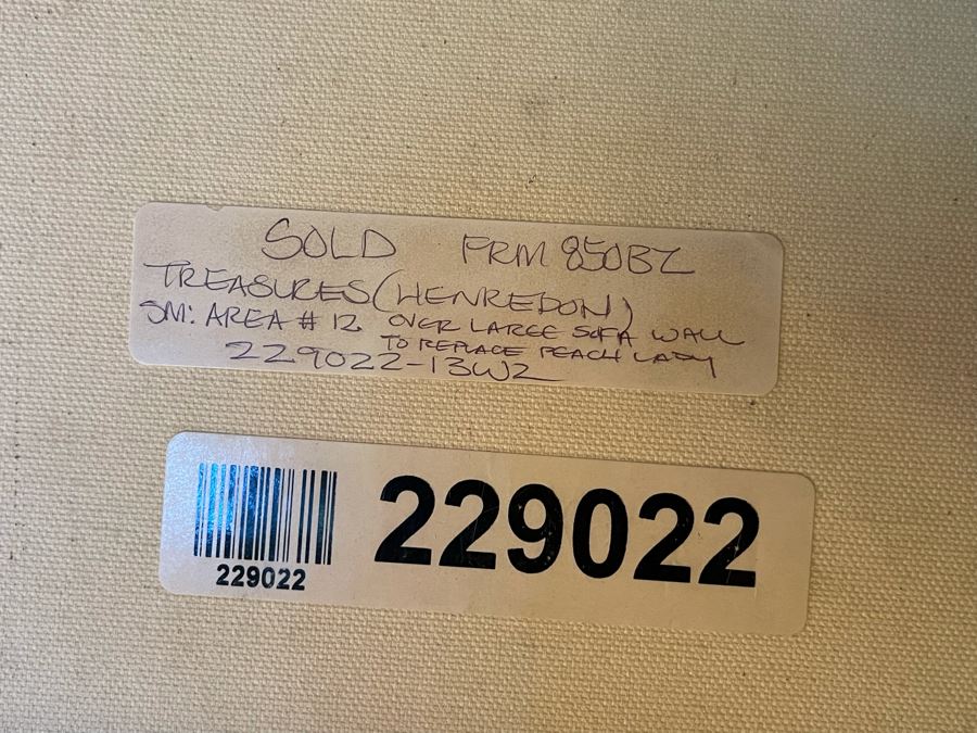 Beautifully Framed Large Original Oil Painting With Certificate Of Authenticity 4’W X 5’H [Photo 15]