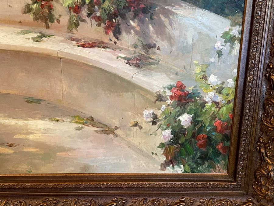 Beautifully Framed Large Original Oil Painting With Certificate Of Authenticity 4’W X 5’H [Photo 8]