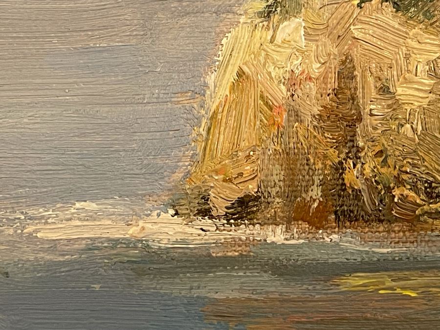 Beautifully Framed Large Original Oil Painting With Certificate Of Authenticity 4’W X 5’H [Photo 13]