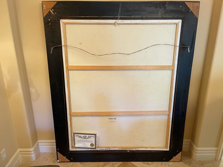 Beautifully Framed Large Original Oil Painting With Certificate Of Authenticity 4’W X 5’H [Photo 14]