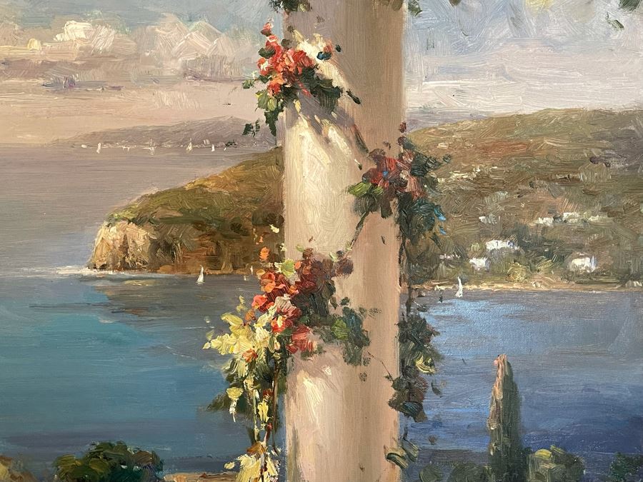 Beautifully Framed Large Original Oil Painting With Certificate Of Authenticity 4’W X 5’H [Photo 5]