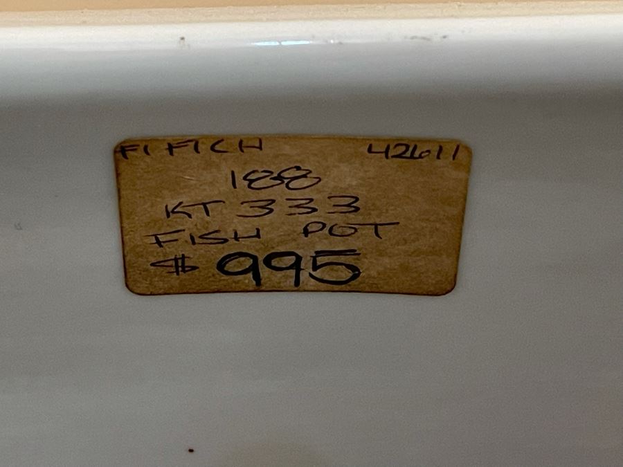 Vintage Chinese Porcelain Fish Pot Planter 17W X 13.5H Retails $995 [Photo 18]