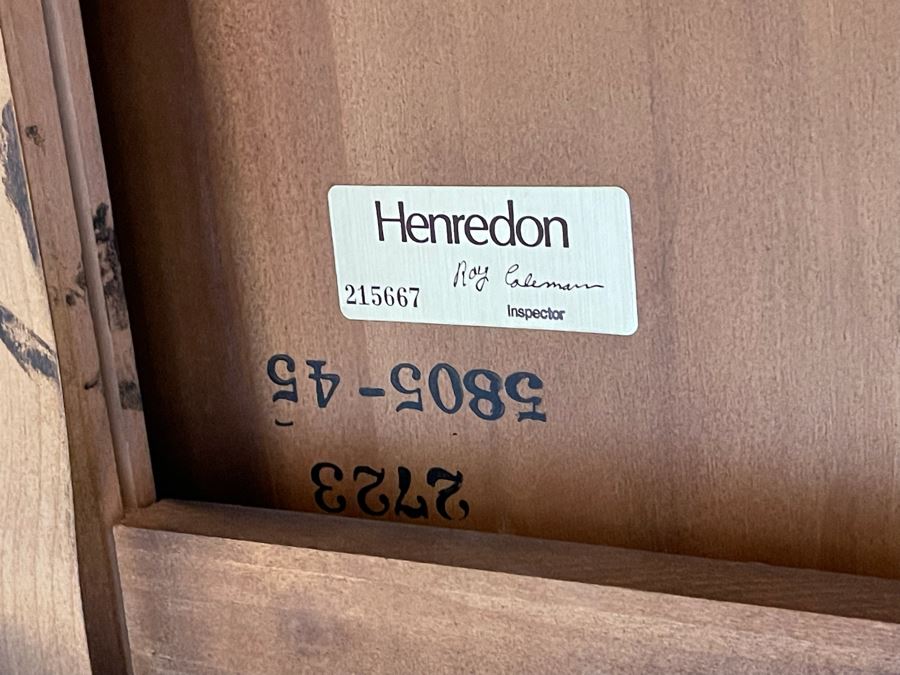 Henredon Leather Top Desk With Ball And Claw Feet 5’W X 30D X 30H [Photo 12]