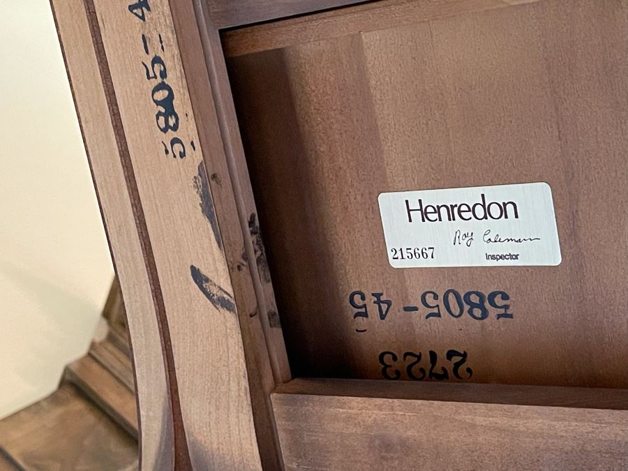 Henredon Leather Top Desk With Ball And Claw Feet 5’W X 30D X 30H [Photo 11]