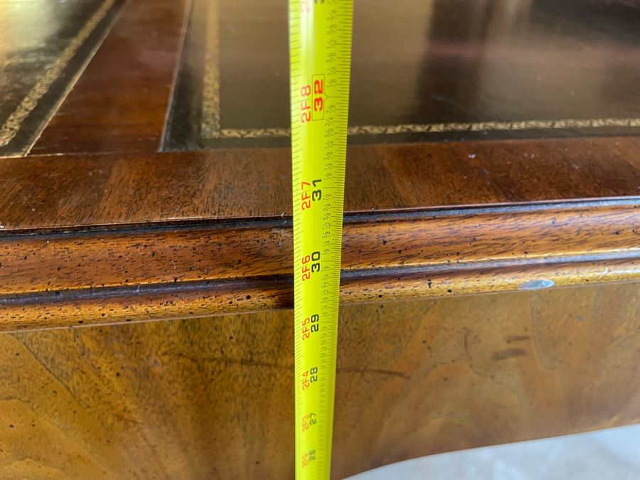 Henredon Leather Top Desk With Ball And Claw Feet 5’W X 30D X 30H [Photo 13]