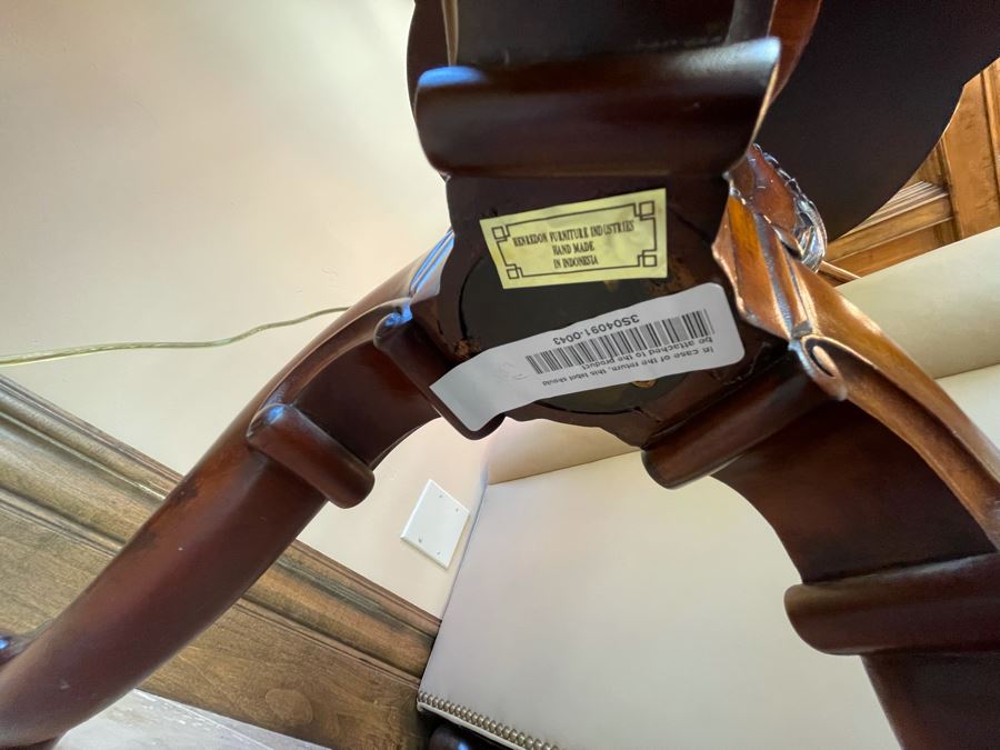 Henredon Furniture Wooden Side Pedestal Table 23W X 27H [Photo 8]