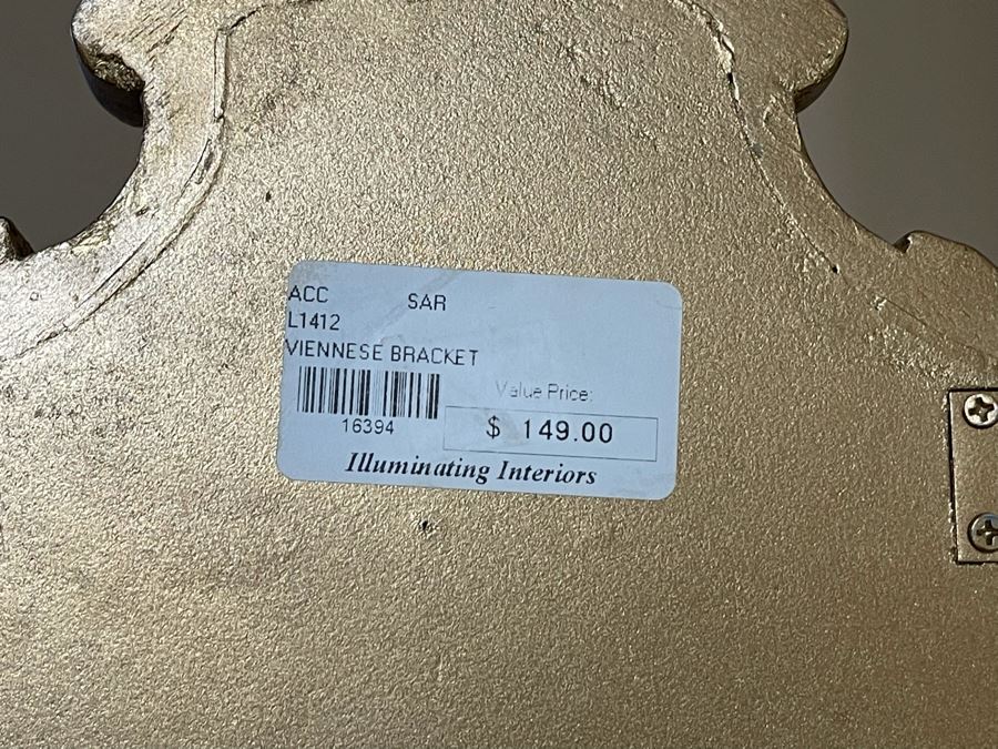 Pair Of Gilt Viennese Wall Shelves 12 X 16 Retails $298 [Photo 7]