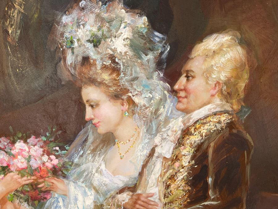 Beautifully Framed Large Canvas Painting 3' X 4' [Photo 10]