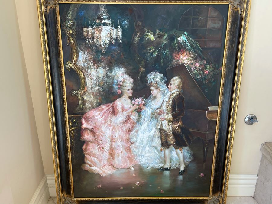 Beautifully Framed Large Canvas Painting 3' X 4' [Photo 7]