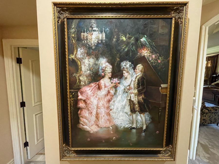 Beautifully Framed Large Canvas Painting 3' X 4' [Photo 2]