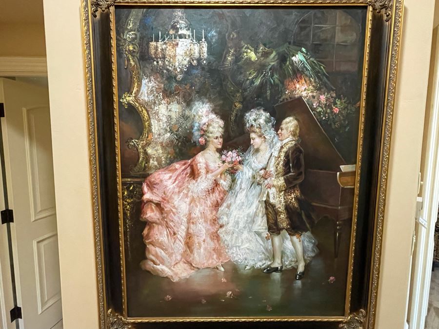 Beautifully Framed Large Canvas Painting 3' X 4' [Photo 4]