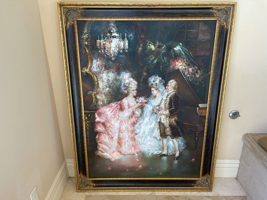 Beautifully Framed Large Canvas Painting 3' X 4' [Photo 5]