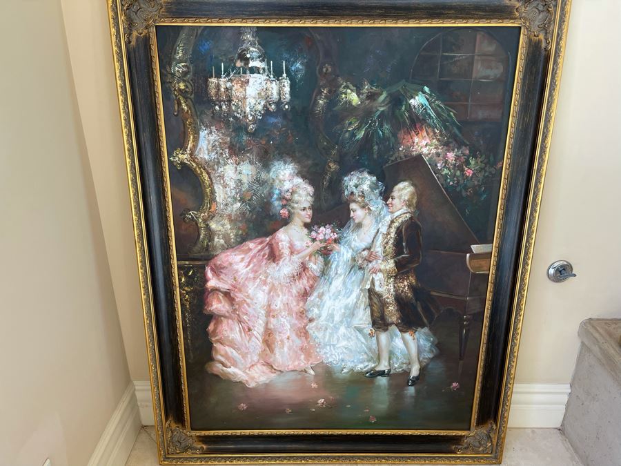 Beautifully Framed Large Canvas Painting 3' X 4' [Photo 6]