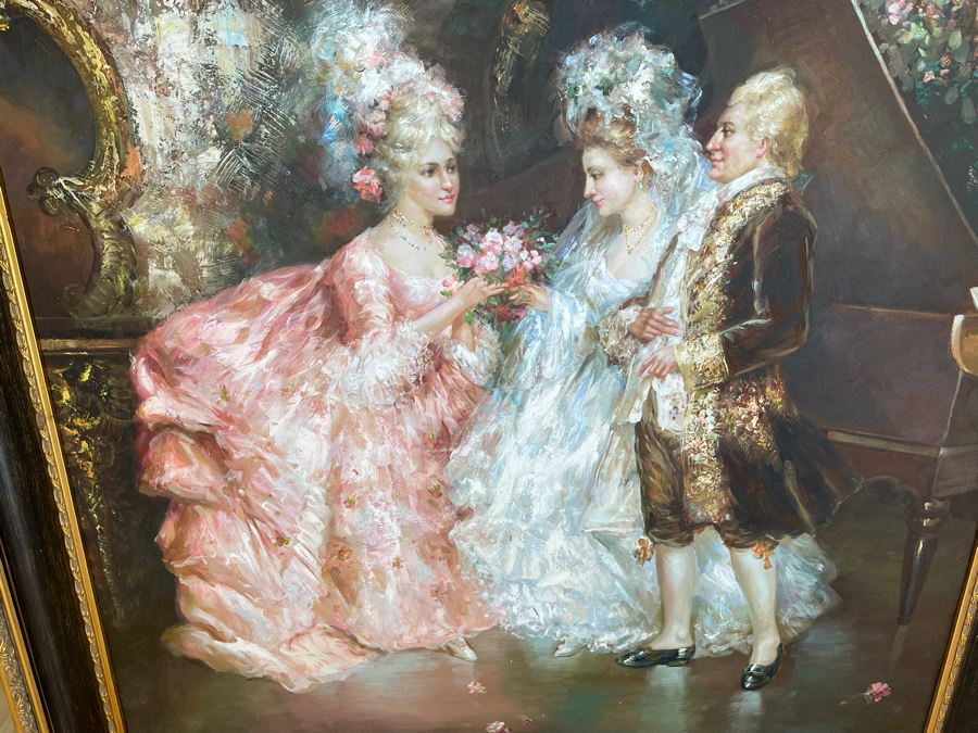 Beautifully Framed Large Canvas Painting 3' X 4' [Photo 8]