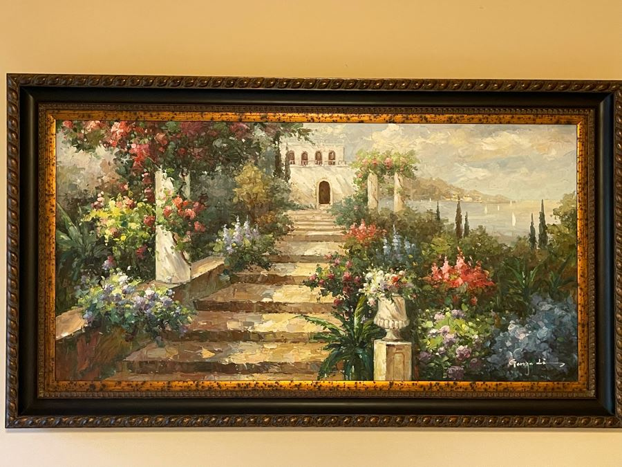 Framed Painting On Canvas 4' X 2'