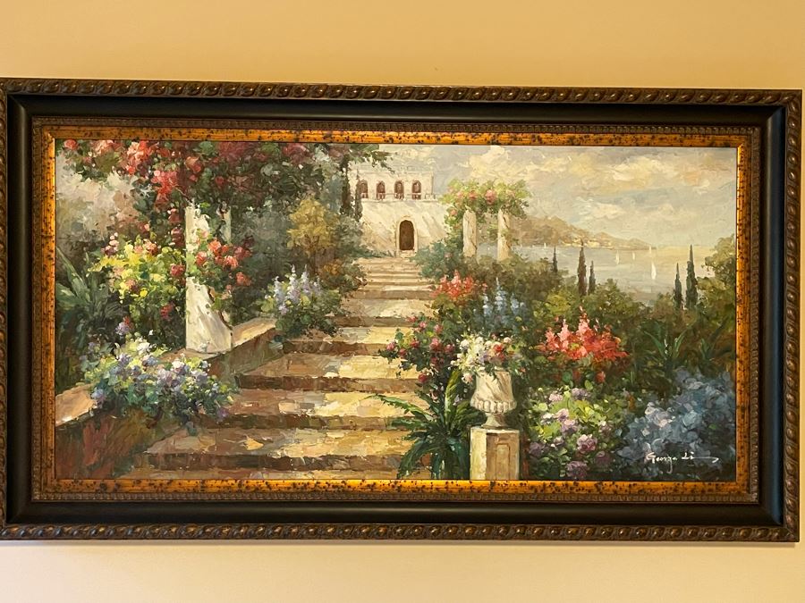 Framed Painting On Canvas 4' X 2' [Photo 2]