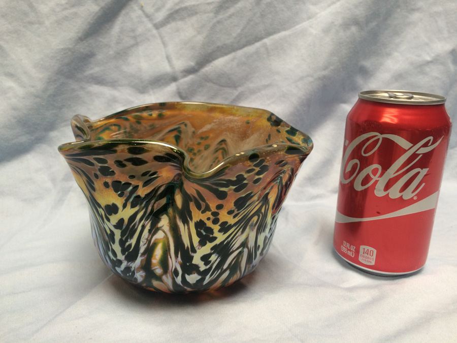 Art Glass Pottery Bowl Vase