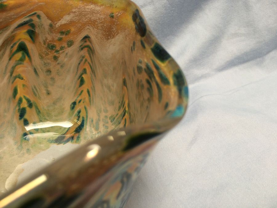 Art Glass Pottery Bowl Vase [Photo 5]