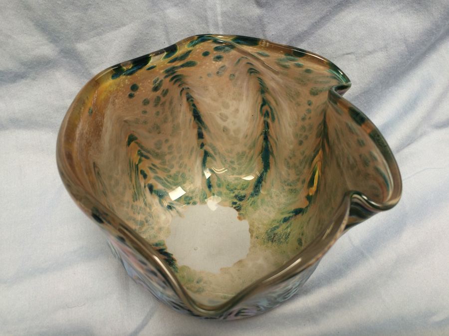 Art Glass Pottery Bowl Vase [Photo 10]