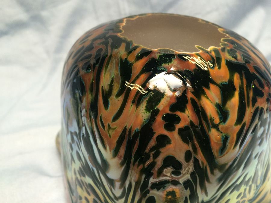 Art Glass Pottery Bowl Vase [Photo 14]