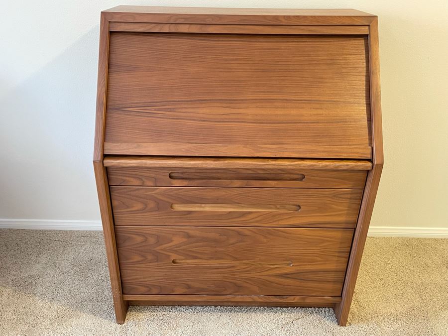 Walnut Desk With Tambour Door 35.5W X 22D X 44H [Photo 4]