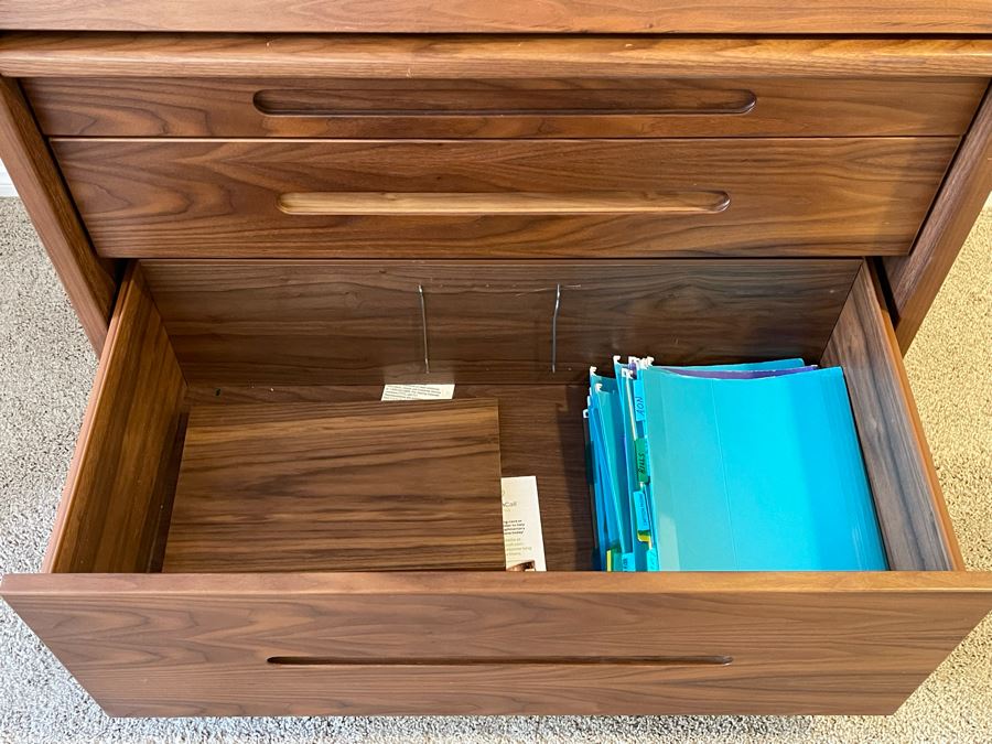 Walnut Desk With Tambour Door 35.5W X 22D X 44H [Photo 14]