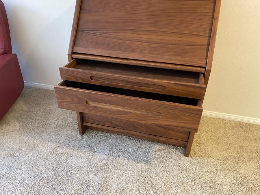 Walnut Desk With Tambour Door 35.5W X 22D X 44H [Photo 16]