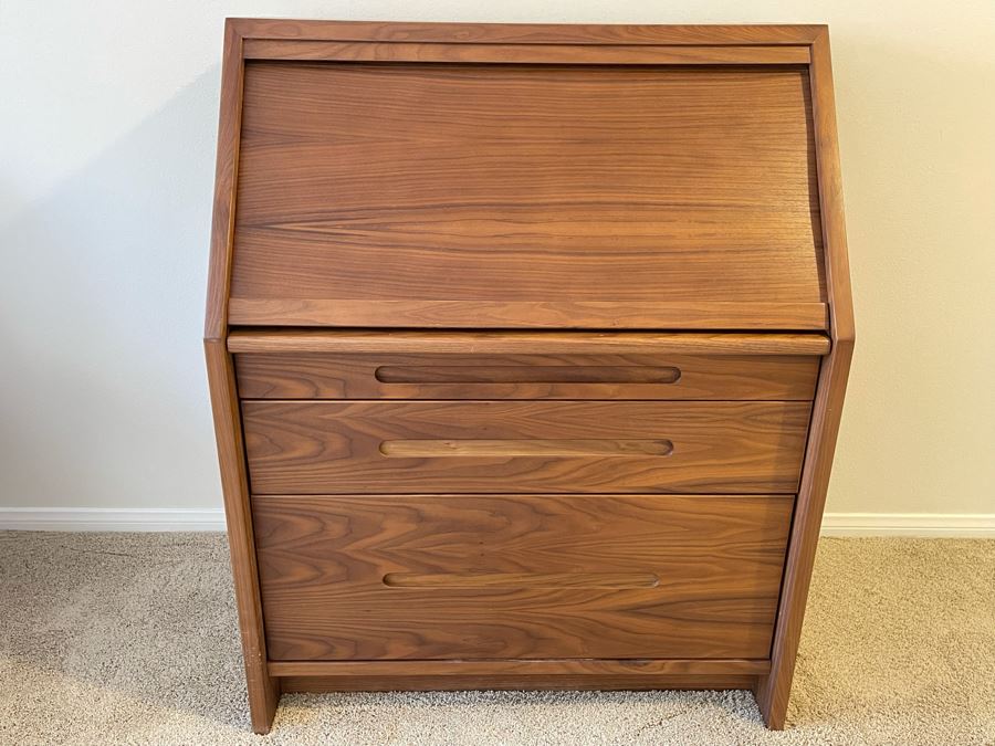 Walnut Desk With Tambour Door 35.5W X 22D X 44H [Photo 6]
