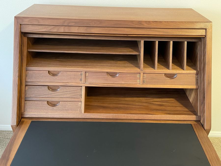 Walnut Desk With Tambour Door 35.5W X 22D X 44H [Photo 10]