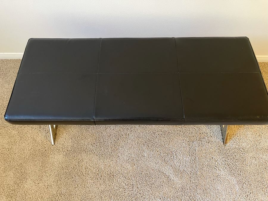 Contemporary Chrome Bench 40W X 16D X 17H [Photo 5]