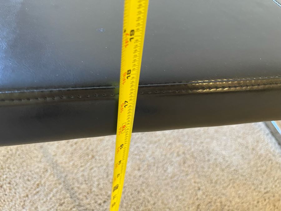 Contemporary Chrome Bench 40W X 16D X 17H [Photo 8]