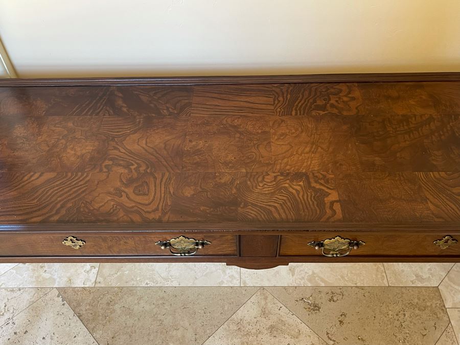 Hekman Furniture Wooden Console Sofa Table With Pair Of Drawers 58W X 18D X 27H [Photo 4]