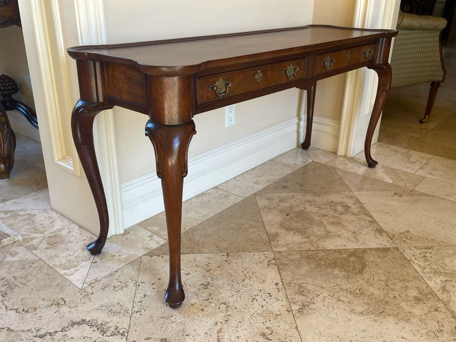 Hekman Furniture Wooden Console Sofa Table With Pair Of Drawers 58W X 18D X 27H [Photo 5]