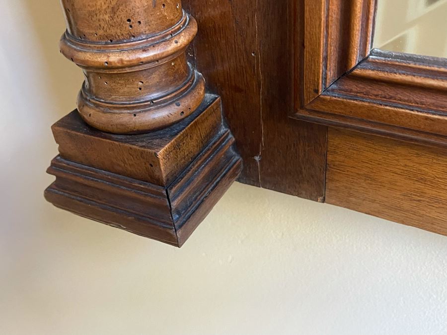 Antique Wooden Wall Mirror 39 X 58 [Photo 10]